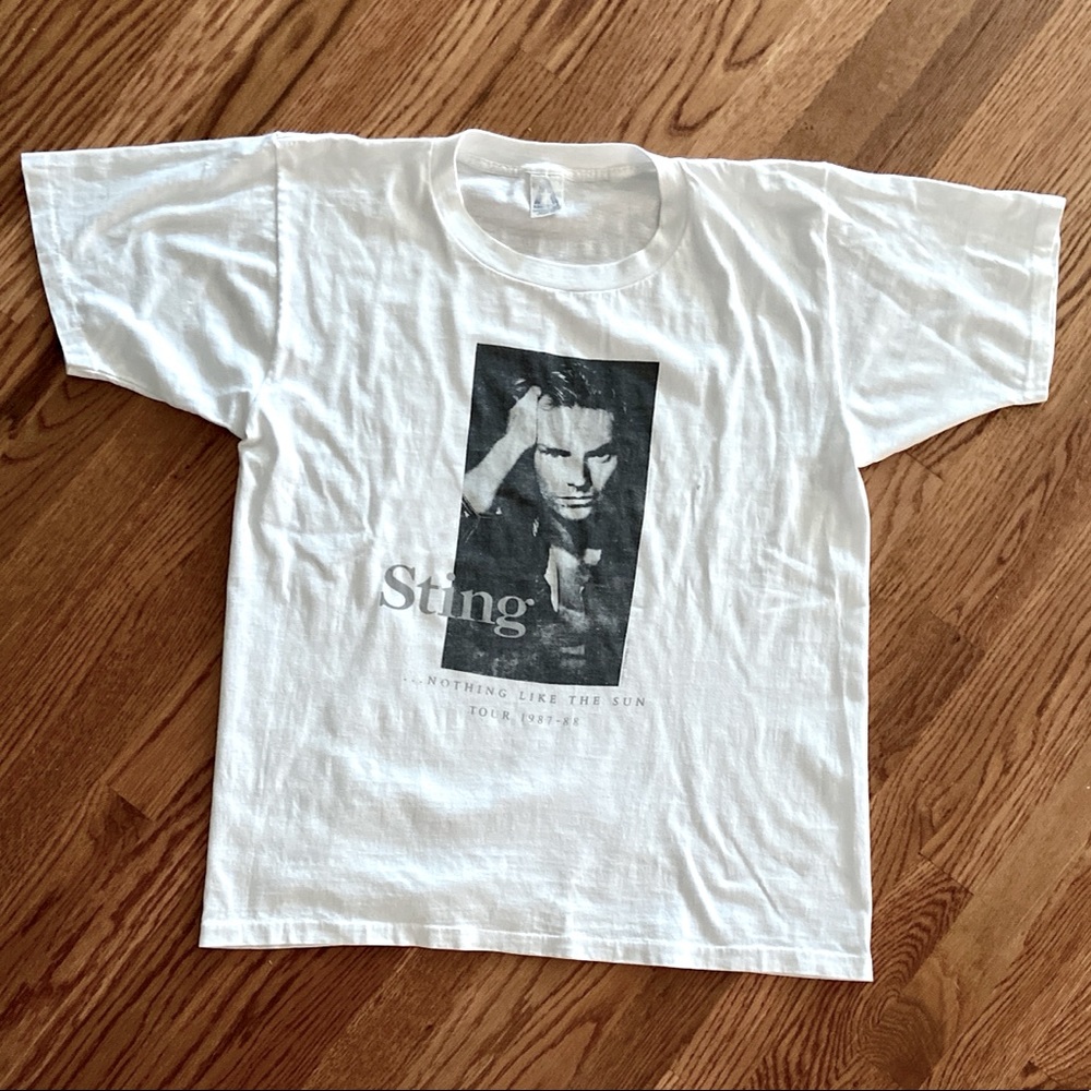 🐝Sting SINGLE STITCHES 🎸VINTAGE 1987 Tour Concert T-shirt M